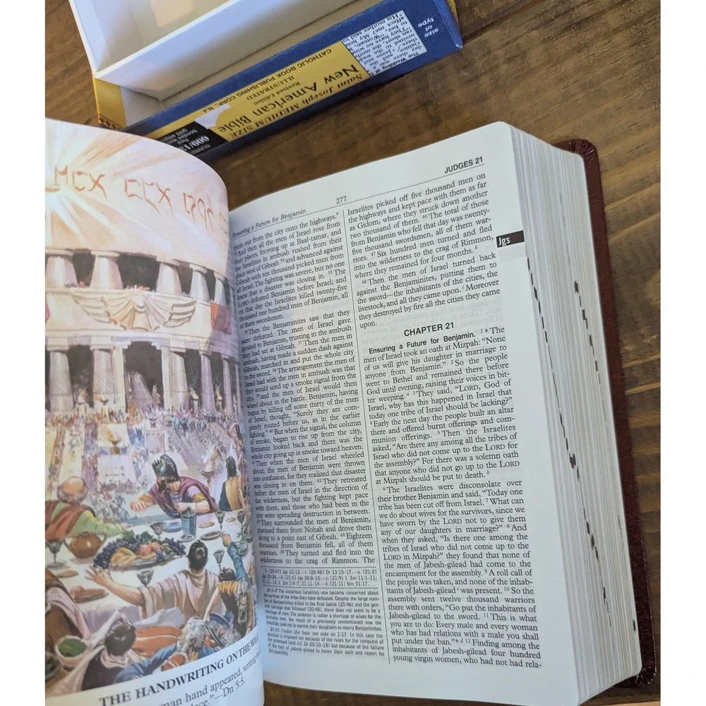 New American Bible Saint Joseph Edition Catholic Book Illustrated 609/13R Medium